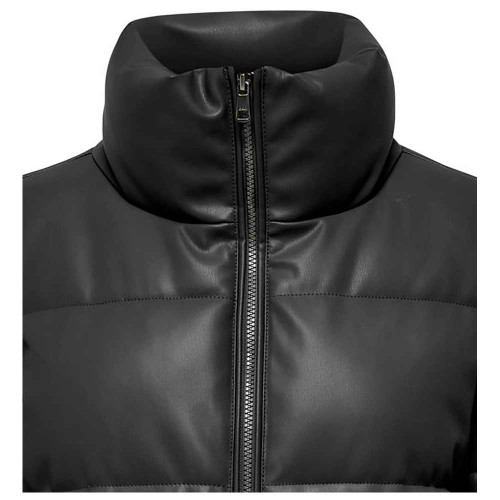 Only Γυναικείο μπουφάν Faux Leather Puffer Jacket